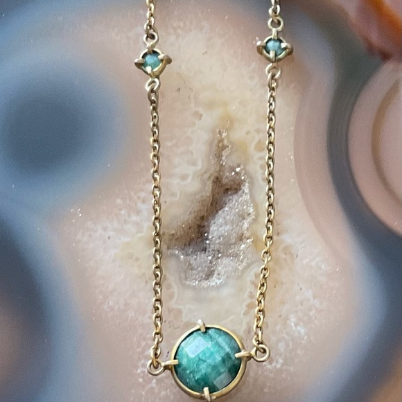 Gold aventurine necklace healing stone - Picture 4 of 8